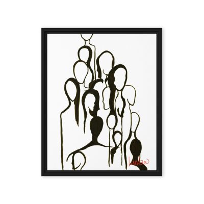 “I Swim” Framed Canvas