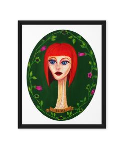 “Lilith” [Part 3 of “L-ements” Series] Framed Canvas
