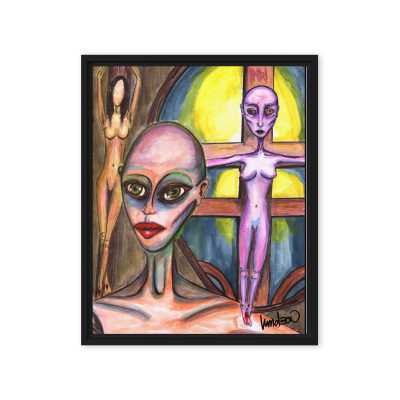 “Patritia” Framed Canvas