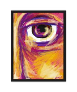 “Boring Brown Eyes” Framed Canvas