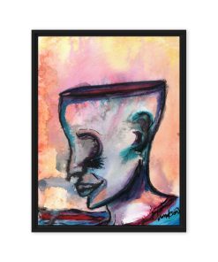 “Thinker” Framed Canvas