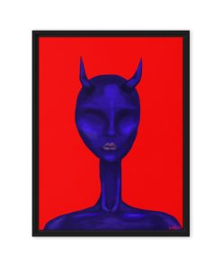 “Blue Devil” Framed Canvas