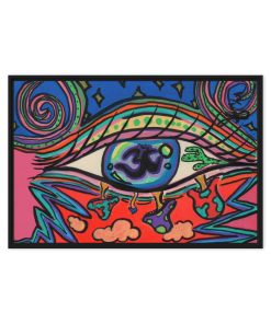 “Psychedelic Portal” Framed Canvas