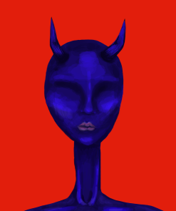 “Blue Devil” 8 x 11 inch Semi-Gloss Print