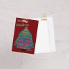Merry Christmas Tree Blank Inside Greeting card
